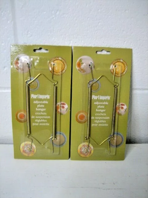 Colgadores de placas ajustables PIER 1 IMPORTS 7" a 10" placas, 2 cada una
