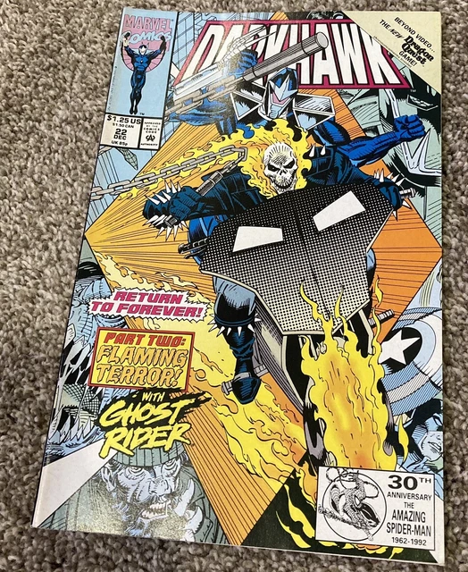 Darkhawk #22 Marvel Comics 1992 VF Ghost Rider Appearance