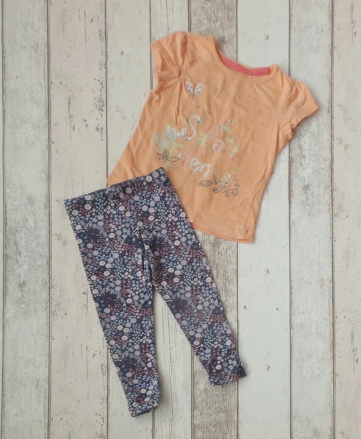 ** FAB Baby Girl T-Shirt and Leggings Outfit - TU & George (18 - 24 months) **