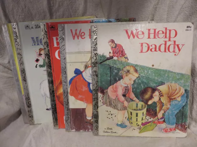 Little Golden & Happy Day Books Help Mommy Daddy Baby Christmas Mother Goose +