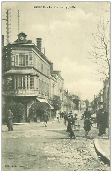 58.COSNE.n°6828.LA RUE DU 14 JUILLET