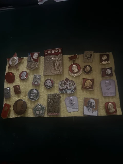 COMMUNIST Leader VLADIMIR LENIN Head BADGE COLLECTION