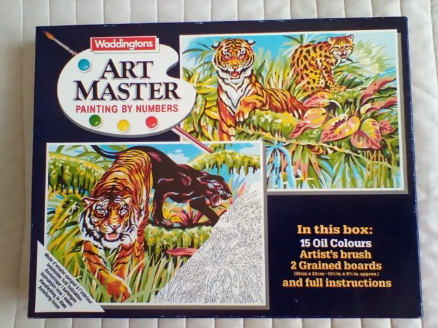 Art master big cats painting by numbers by waddingtons ( NOT USED )