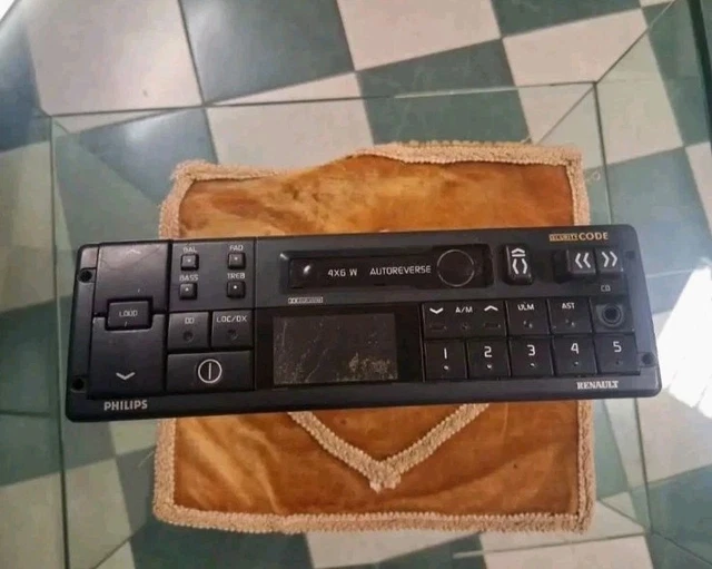 Autoradio Vintage Philips N5X04T Des Années 60 - 6/12 Volts, Compatible Citroën, Peugeot, Renault (404 Etc.)