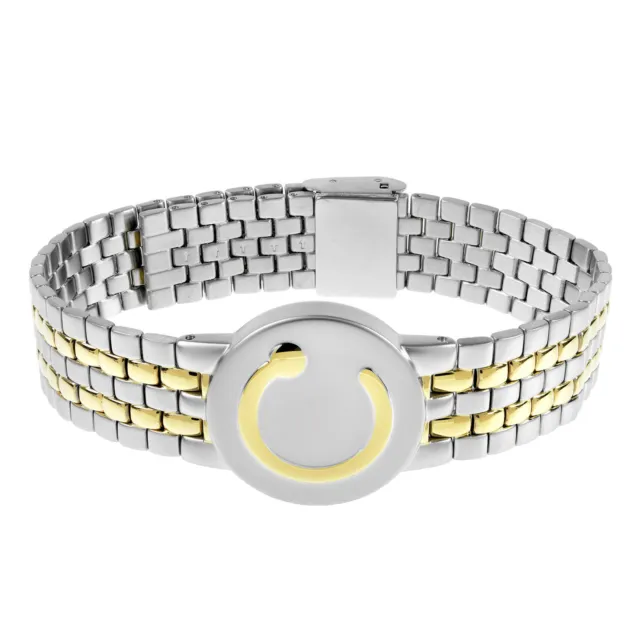 Bioflow Elite 2 Tone Magnetic Bracelet Wristband Unisex Ladies Mens Magnotherapy