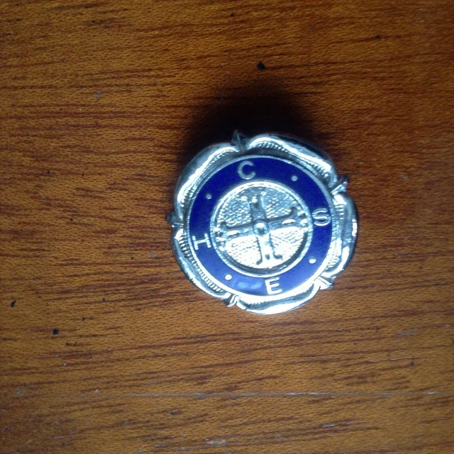 CHSE Confederation of Health Service Employees Chrome & Enamel Fattorini Badge