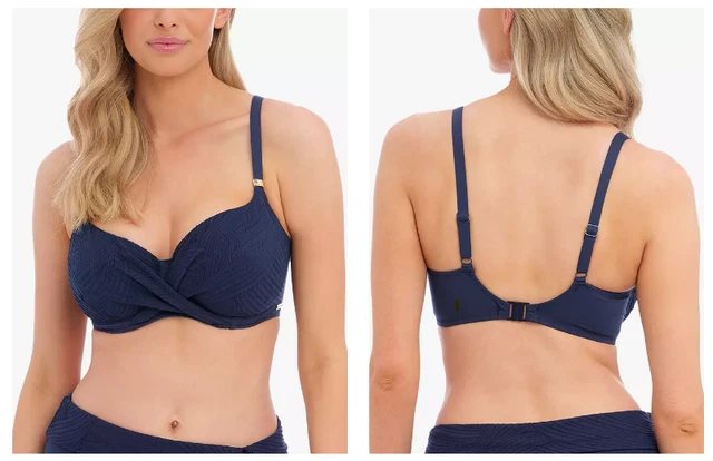 Top bikini Fantasie Ottawa, inchiostro - taglia 36 E - leggero difetto - prezzo di ricambio £44