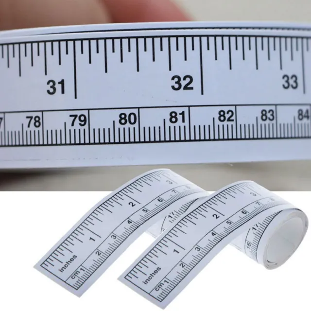 Selfadhesive Sewing Tape Measure Ruler Sticker NEW