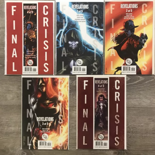 Lot of 5 Final Crisis Revelations DC Comic Books #1 1 2 3 4 - LB17