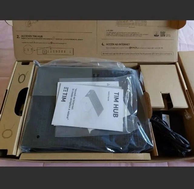 Modem Router Tim Hub  Softw 2.2.1Adsl Wifi Fibra Dual Band  Ftth Fino 1000 Mega