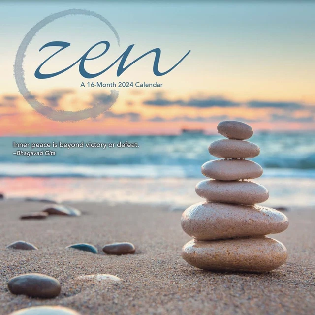 TRENDS INTERNATIONAL, Zen 2024 Wall Calendar 17.43 PicClick