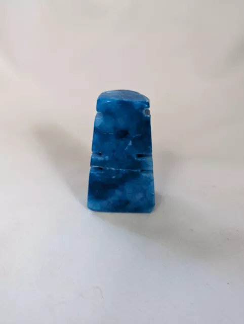 AZTEC MAYAN CARVED blue chess piece - replacement pawn #2 $5.00 - PicClick