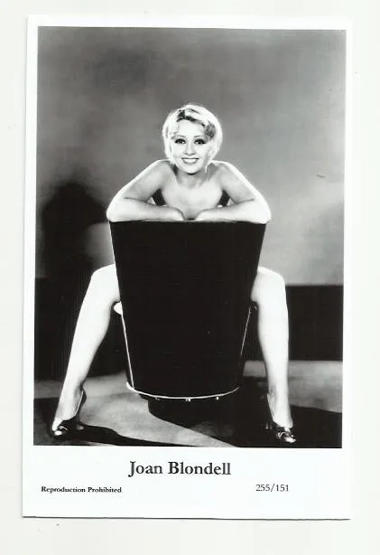 (Bx13) Joan Blondell Photo Card (255/151) Filmstar Movie  Pin Up Glamour Girl