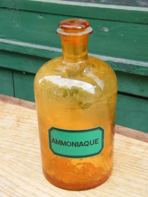 Flasche Apotheke Apotheker Antik Ammoniak
