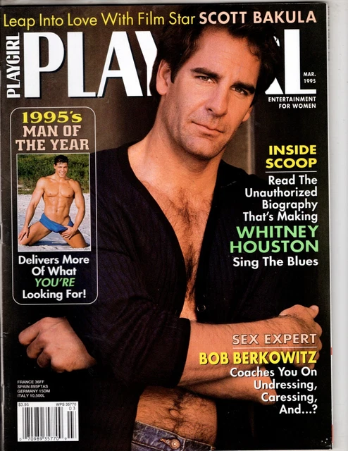 PLAYGIRL MAGAZINE MARCH 1995 Scott Bakula Whitney men male models nudes gay £48.59 - PicClick UK