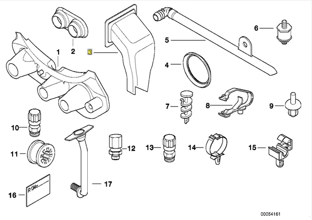 Conduite De Climatisation BMW E39 - Pièce D’Occasion Pour Condensateur/Séchoir, Référence 8379719