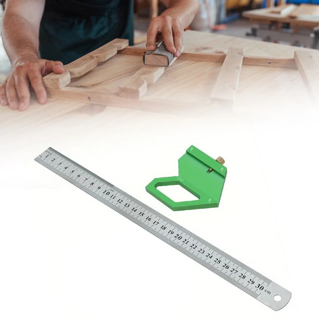 ACCURATE POSITIONING BLOCK Scribe Tool with Angle Gauge and Metal