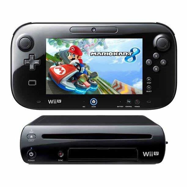NINTENDO WII U Console 32GB Mario Kart 8 Deluxe BUNDLE SET Game System