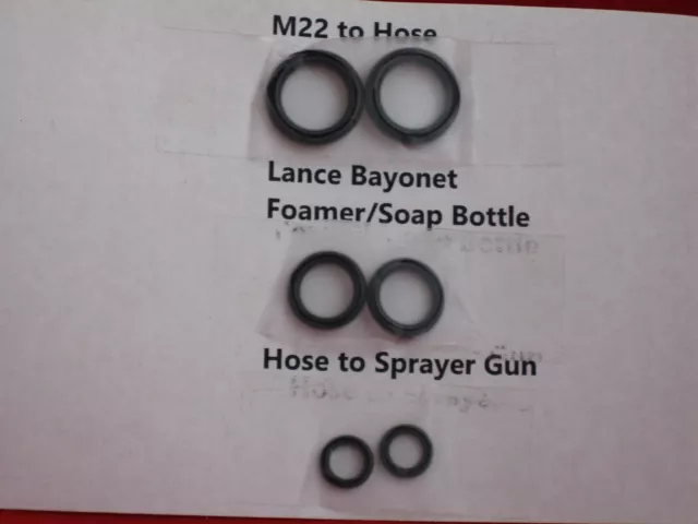 O-Ring Kit for Husky 1750 1800 1650 1550 Electric Pressure Washer