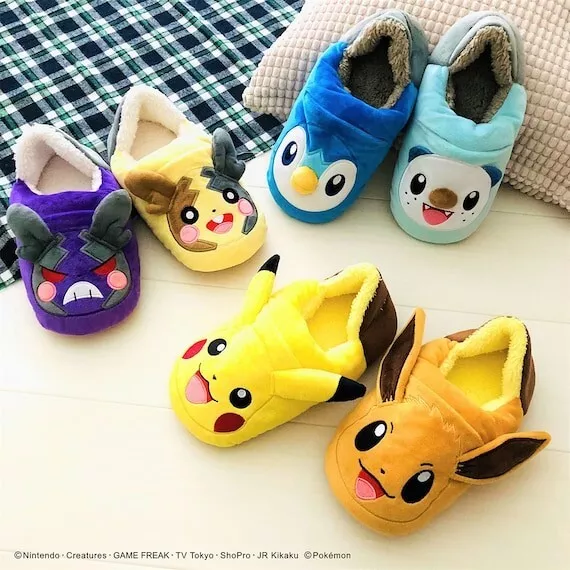 Stuffed Knyak Room Shoes Piplup Mijumaru Pokemon NEW JAPAN Anime