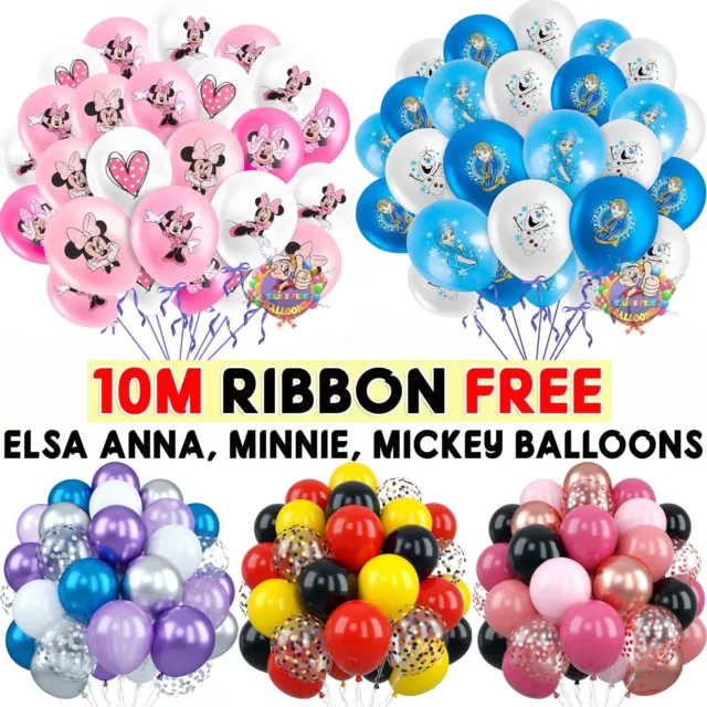 UK 12" Disney Minnie Mickey Mouse Latex Birthday Party Quality Helium Balloons