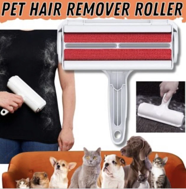 Reusable Pet Hair Lint Remover Dog Cat Hair Roller Cleaning Brush Sofa Clothes 2