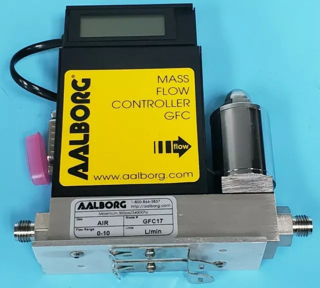 NIB AALBORG GFCS-010629 MASS FLOW CONTROLLER GFC17 0-10 L/min AIR MFC01A