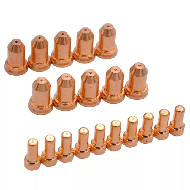 Copper PT 80 IPT 80 Plasma Cutter Consumables with 20pcs Electrodes & Tips