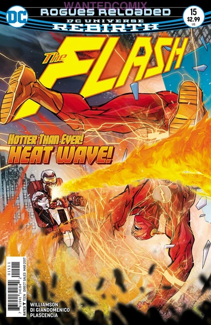 Flash #15 Jan 2017 Dc Comic Book Rogues Reloaded Rebirth New 1 Heat Wave