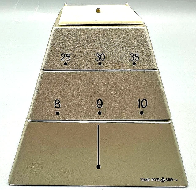 4-D DESIGN TIME Pyramid Desk Puzzle Battery Operated Timer Toy