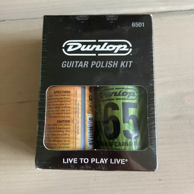 Dunlop Formula 65 Guitar Polish Kit Bodygloss Cream Of Carnauba & Polish/cleaner