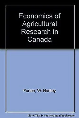 Economie De Agriculture Recherche En Canada W.Hartley Furtan