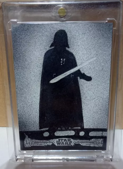 Topps Star Wars Sketch Card ESB  1/1 By Trent Westbrook of Darth Vader Rare