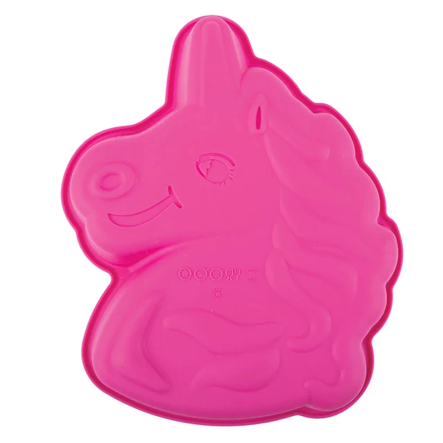 Daily Bake Silicone Unicorno Torta Stampo senza Bpa Cibo Sicuro Premium Rosa