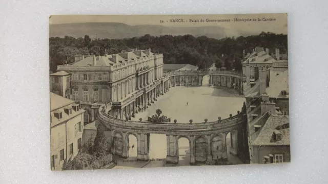 CP Nancy palais du gouvernement la carrière hémicycle carte postale ancienne