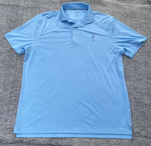 Johnnie-O Polo Shirt Mens XL Blue Short Sleeve Casual Stretch