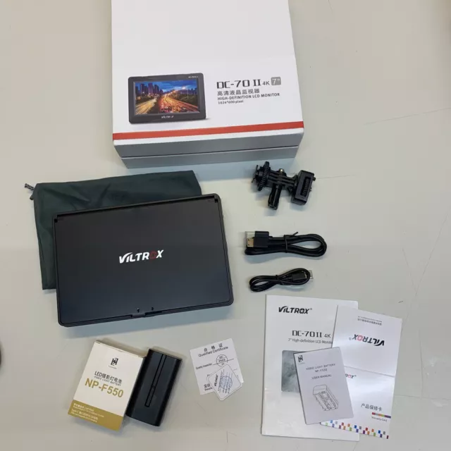 Viltrox DC-70II 7inch HD 4K HDMI LCD Field Camera Monitor For Canon Nikon BMPCC Viltrox DC-70II 7inch HD 4K HDMI LCD Field Camera Monitor For Canon Nikon BMPCC