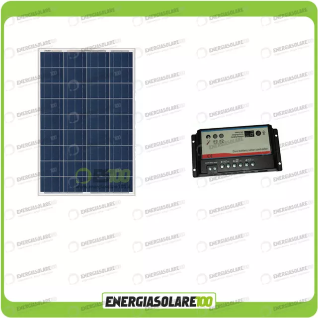 Kit caravana furgoneta roulote panel solar 80W 12V Regulator de carga 10A Regduo