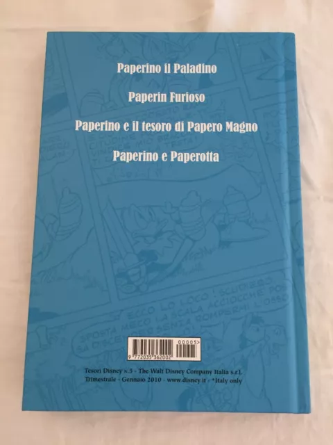 fumetto Tesori Disney n. 5 - PAPERINO IL PALADINO piccoli difetti 2