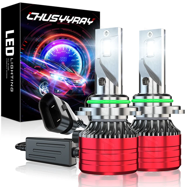 Kit 2 Ampoules LED 9006 HB4 6000K KAC – Faisceau Faible, 5000 Lm, IP68 – Pour Voiture, SUV, Moto, Garanti 5 Ans