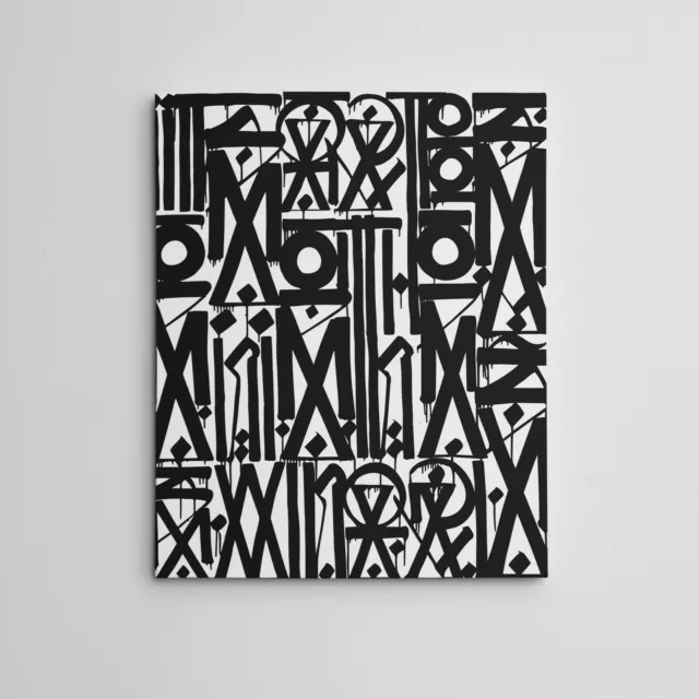 16X20" Gallery Art Canvas: Retna contemporary artist graffiti Los Angeles Street