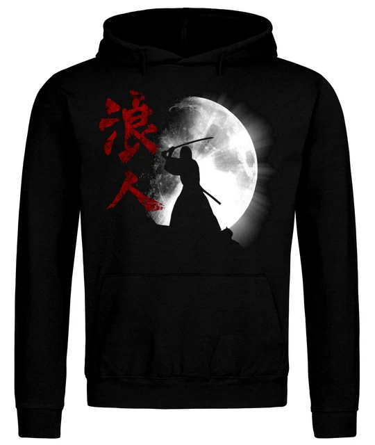 Bushido Code Virtues Samurai Mask Sword Japanese Ronin Hoodie Sweatshirt PREMIUM