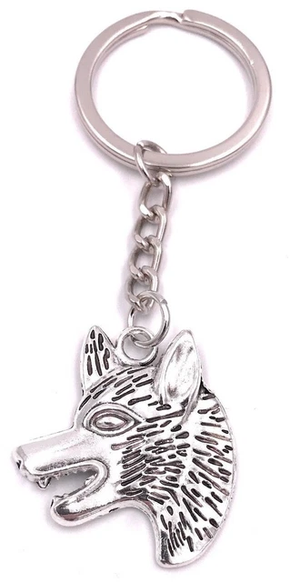 Porte-clés En Métal Argenté Forme Poule/coq - Pendentif Animal Ferme - Marque Onwomania - Neuf Avec étiquettes