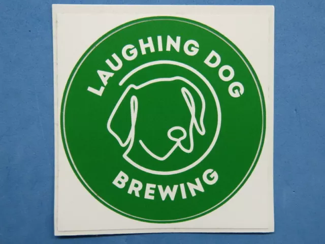 BEER Brewery STICKER ~ LAUGHING DOG Brewing Co ~ Ponderay, IDAHO ~ Dog Design