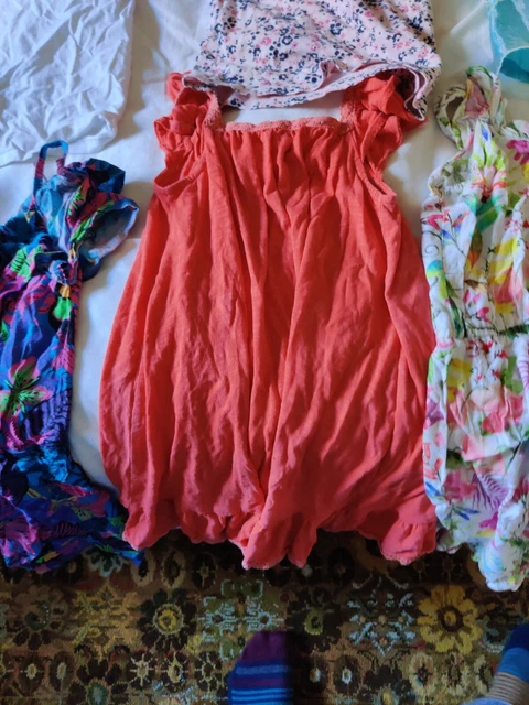 Pacchetto vestiti ragazze 14 articoli 3-4 e 7-8 anni incluso abito congelato Disney 4