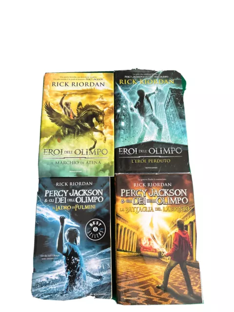 RICK RIORDAN: SET 4 Libri - Percy Jackson EUR 30,00 - PicClick IT