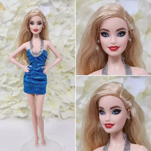 Mattel Barbie Model Muse Doll Nude Ivory Skin Blonde With Red Lips