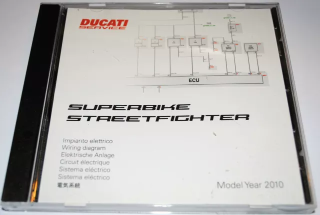 schéma circuit électrique sur CD Ducati SBK 848 1198  / Streetfighter 2010