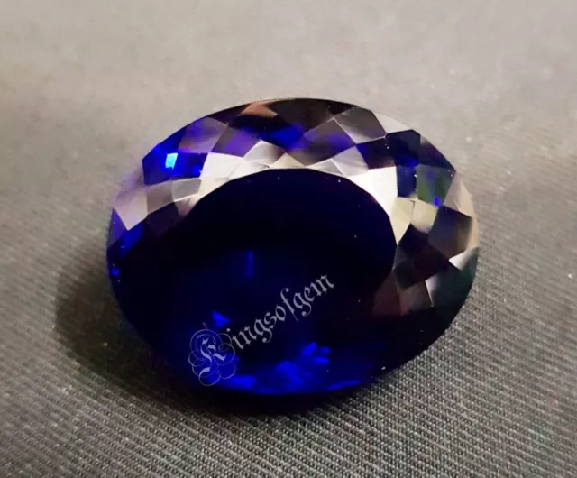 CERTIFIÉ 55 Ct Naturel Bleu Profond Tanzanie DE Tanzanite Ovale Pierre...