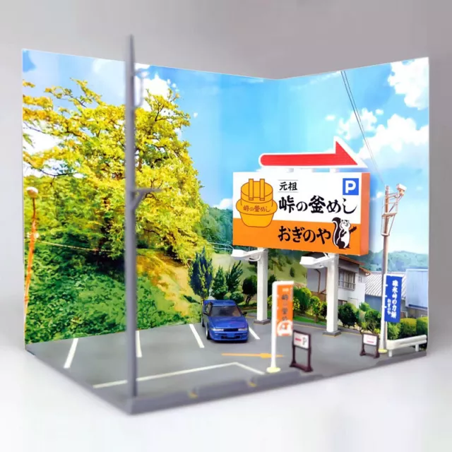 1/64 Scale Parking Lot Diorama Car Park Mouse Pad For Hot Wheels Diecast  Models